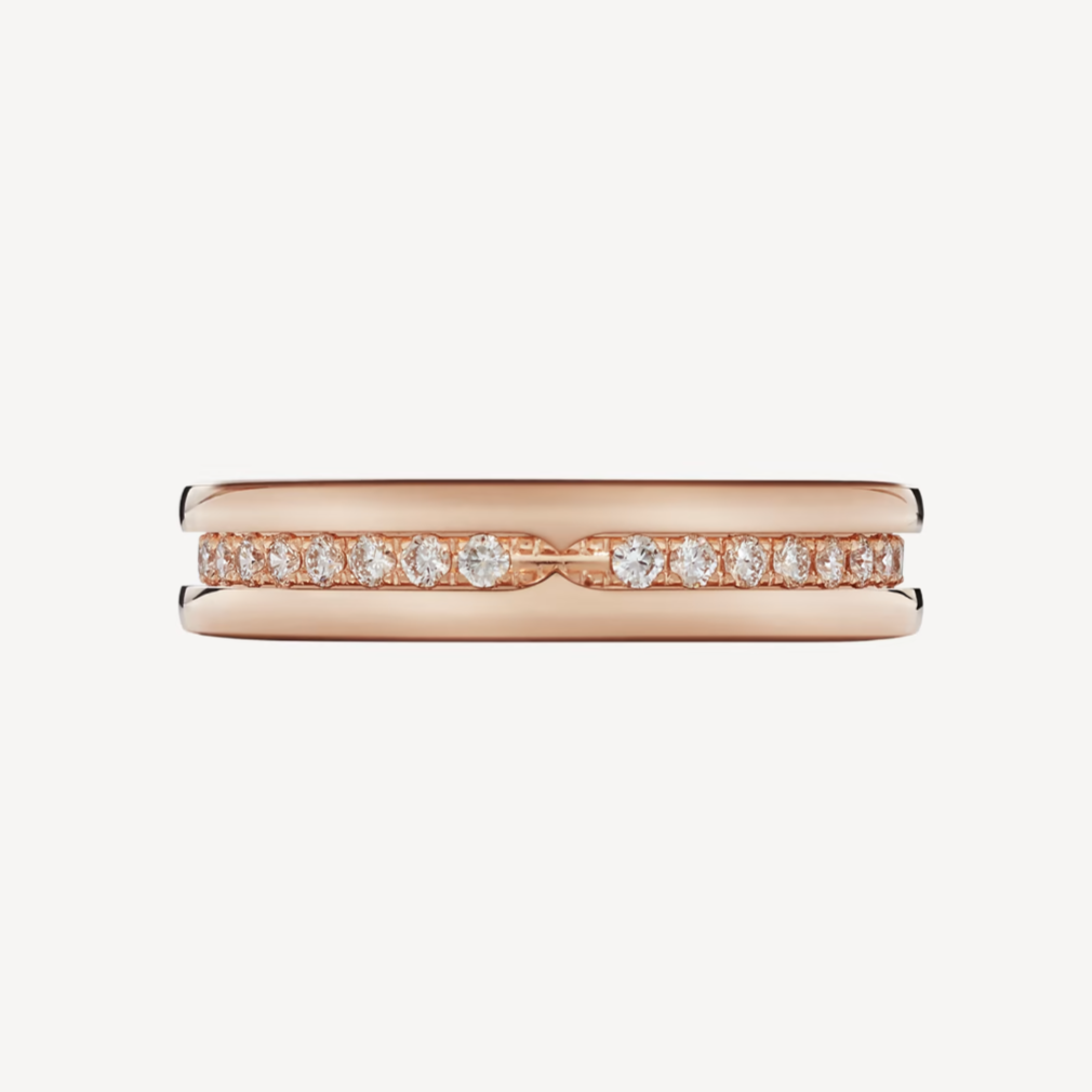 [Triumph Jewelry]ZERO 1 ONE-BAND PAVED DIAMONDS ON THE SPIRAL RING