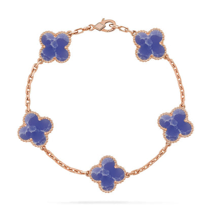 [Triumph Jewelry]CLOVER 5 MOTIF BLUE VEINS BRACELET COLLECTION