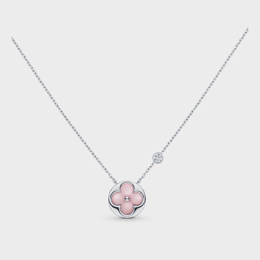 [Triumph Jewelry]SUN MOTIF PINK MOP SILVER BRACELET