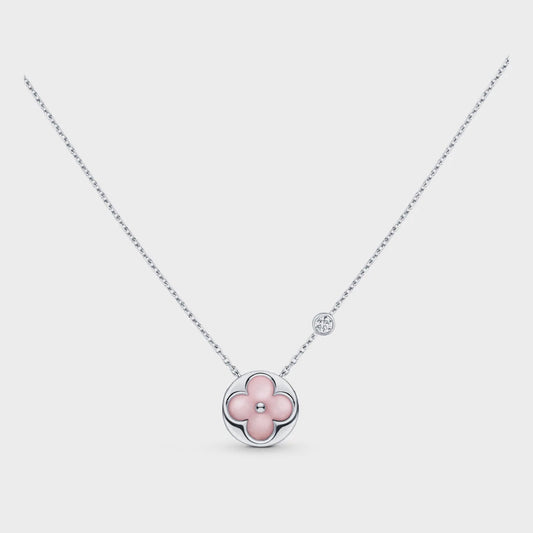 [Triumph Jewelry]SUN MOTIF PINK MOP SILVER BRACELET