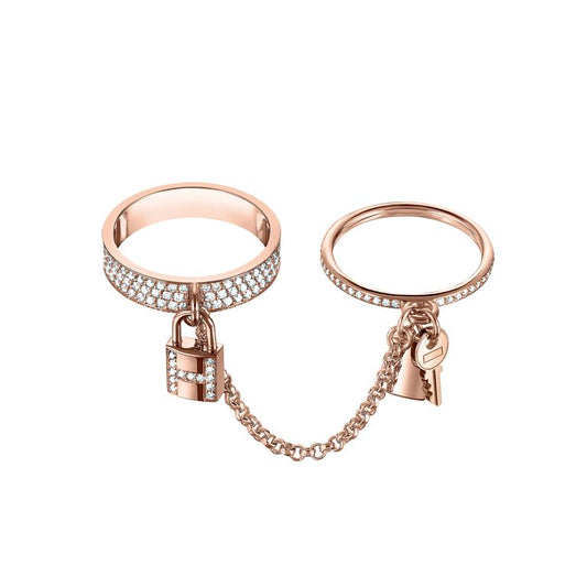 [Triumph Jewelry]HM KELLY CLOCHETTE DOUBLE RING IN  WITH DIAMONDS