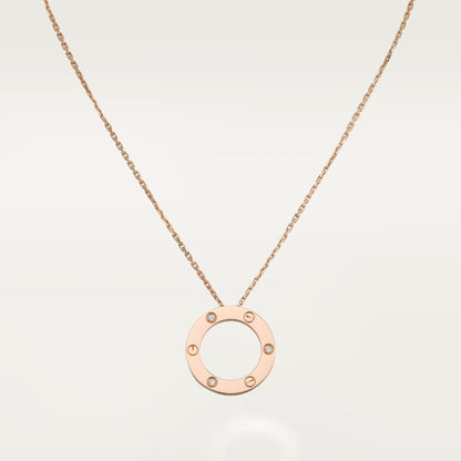 [Triumph Jewelry]LOVE NECKLACE 16MM 3 DIAMONDS