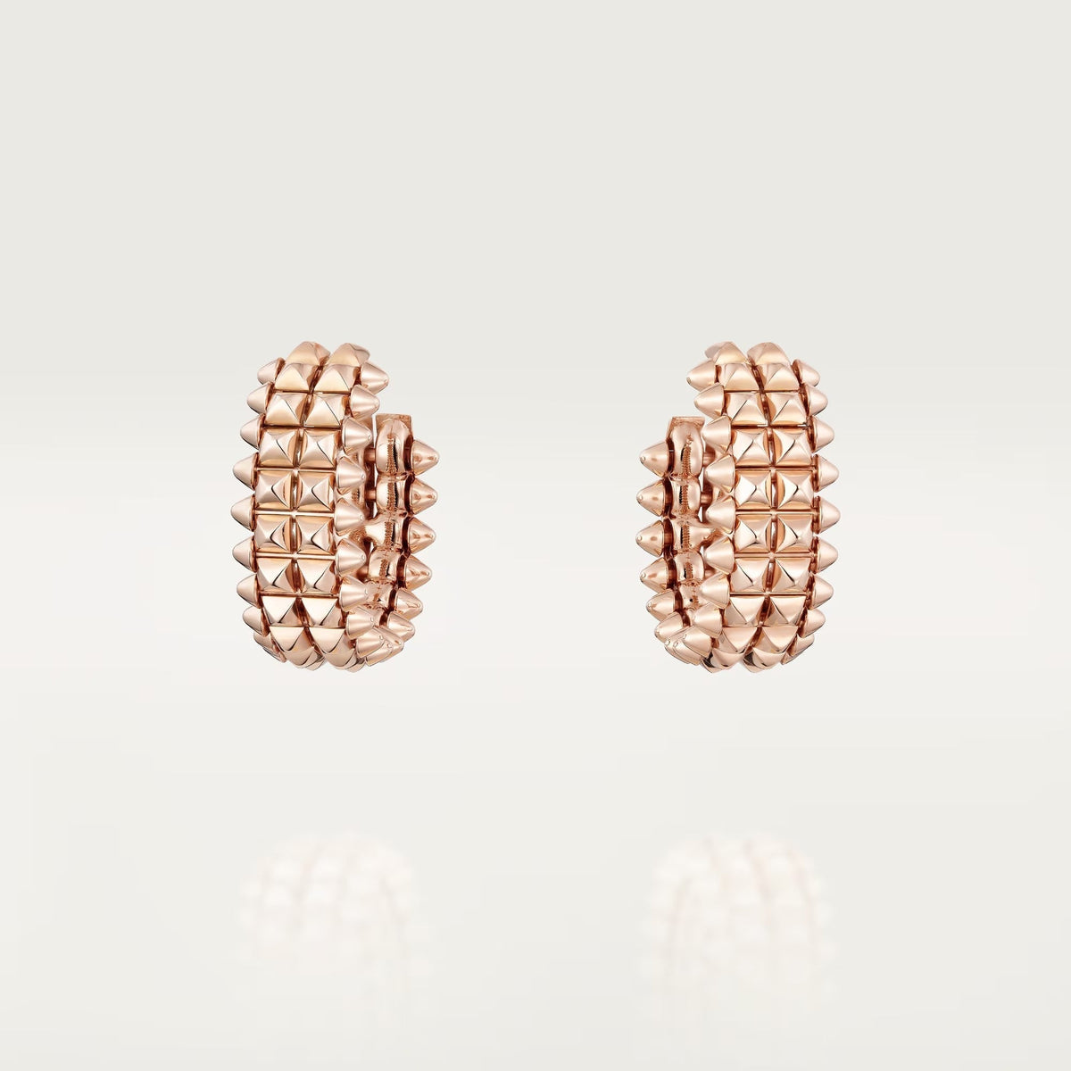[Triumph Jewelry]CLASH 9.2MM DOUBLE ROW EARRINGS