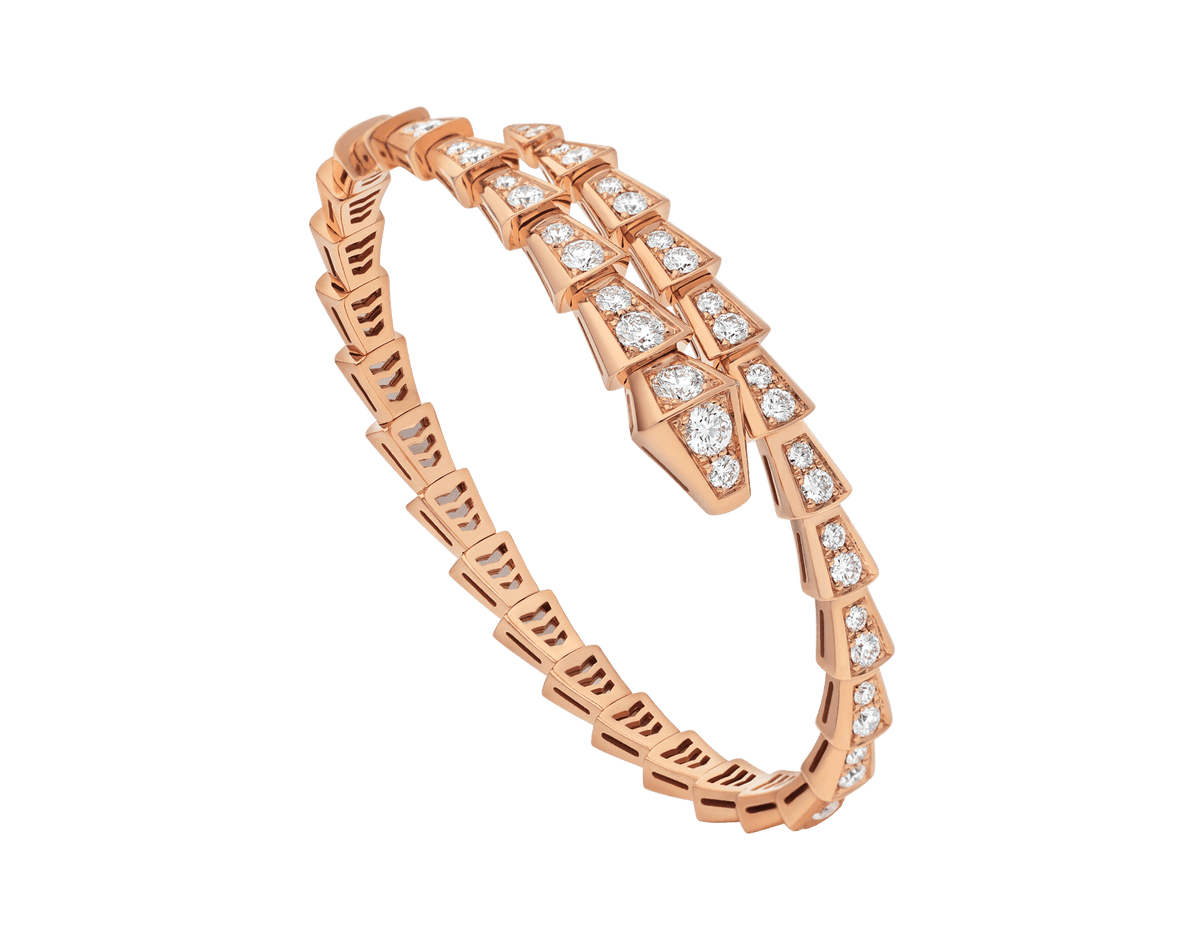 [Triumph Jewelry]SERPENTI BRACELET 6.8MM PINK GOLD DIAMOND