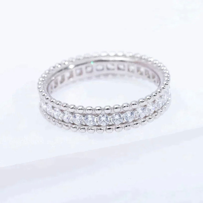 [Triumph Jewelry]PERLEE DIAMOND SILVER RING