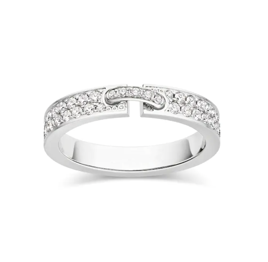 [Triumph Jewelry]ALLIANCE LIENS VIDENCE PAVED DIAMOND 4MM RING