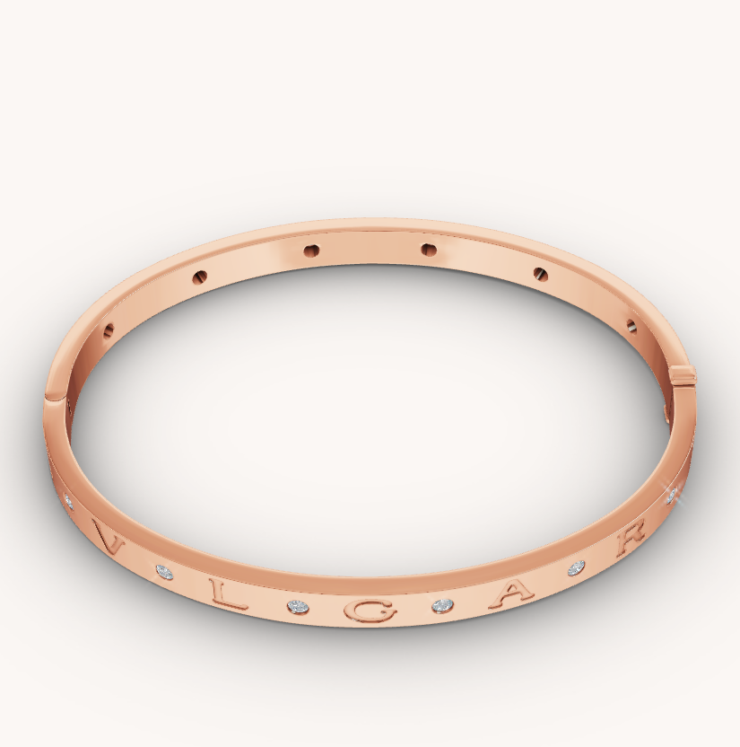 [Triumph Jewelry]ZERO 1 PINK GOLD 12 DIAMONDS BRACELET