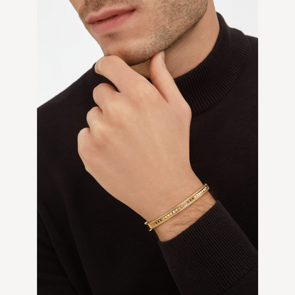 [Triumph Jewelry]ZERO 1 SPIRAL AND PAVED DIAMOND GOLD BRACELET