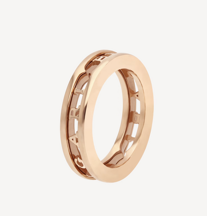 [Triumph Jewelry]ZERO 1 ONE-BAND WITH OPENWORK LOGO SPIRAL RING