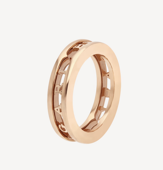 [Triumph Jewelry]ZERO 1 ONE-BAND WITH OPENWORK LOGO SPIRAL RING