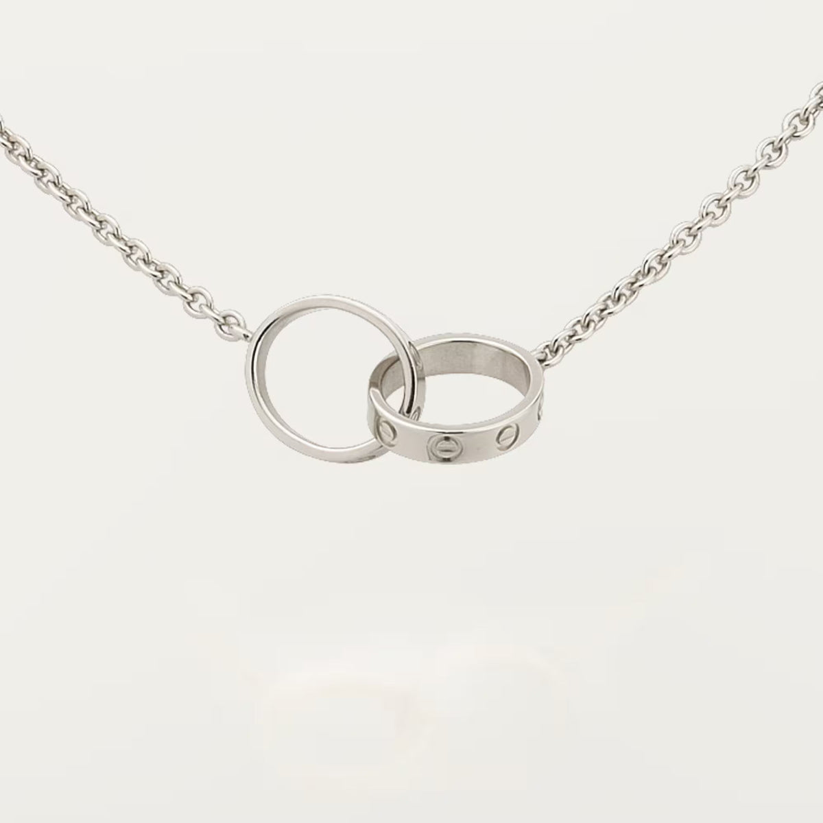 [Triumph Jewelry]LOVE DOUBLE RING NECKLACE
