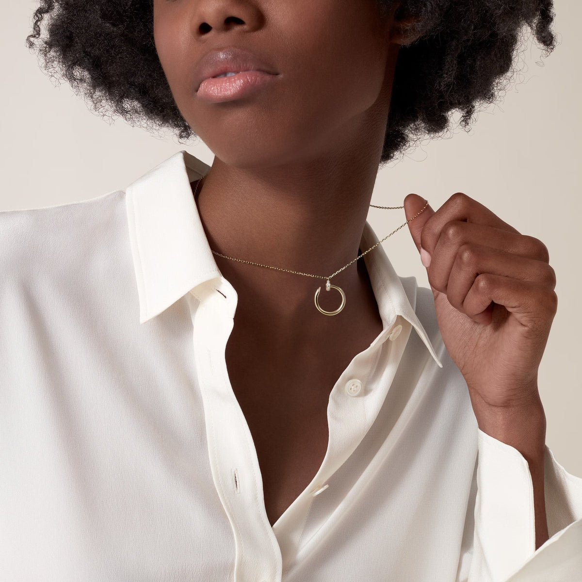 [Triumph Jewelry]JUSTE NECKLACE HALF DIAMOND