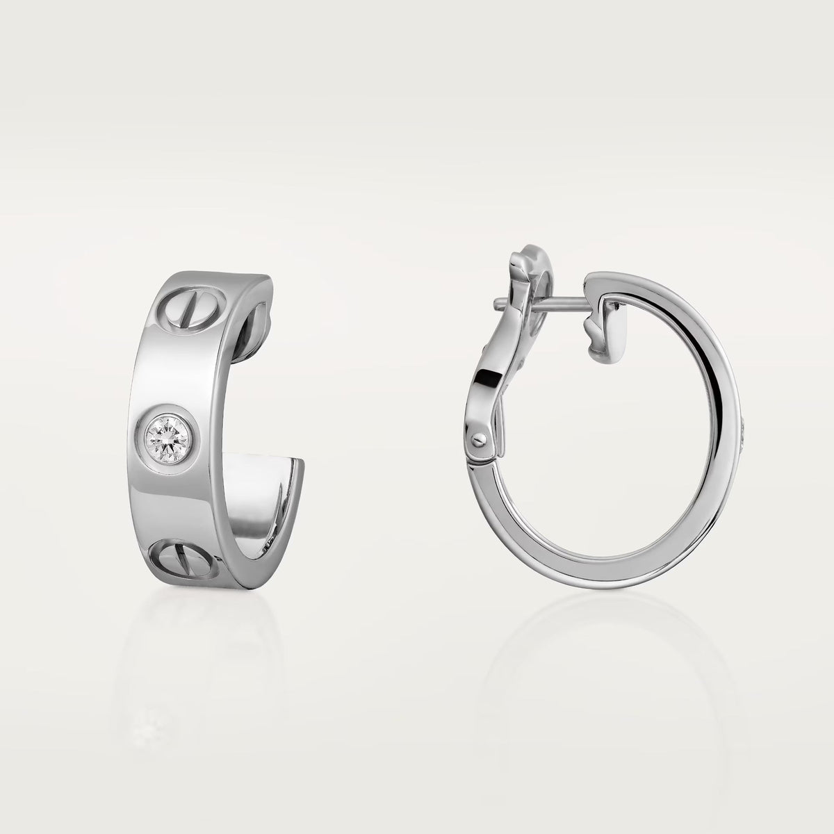 [Triumph Jewelry]LOVE EARRINGS 5.7MM 2 DIAMONDS