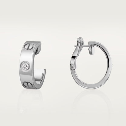 [Triumph Jewelry]LOVE EARRINGS 5.7MM 2 DIAMONDS