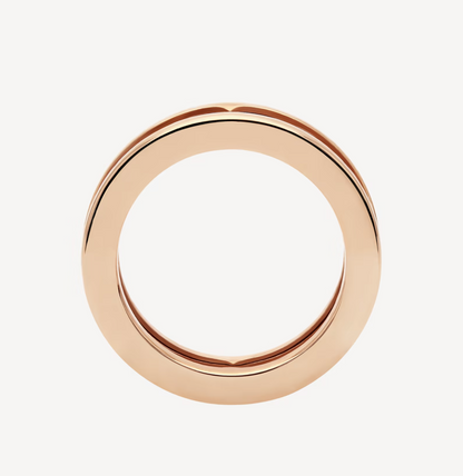 [Triumph Jewelry]ZERO 1 ONE-BAND WITH OPENWORK LOGO SPIRAL RING