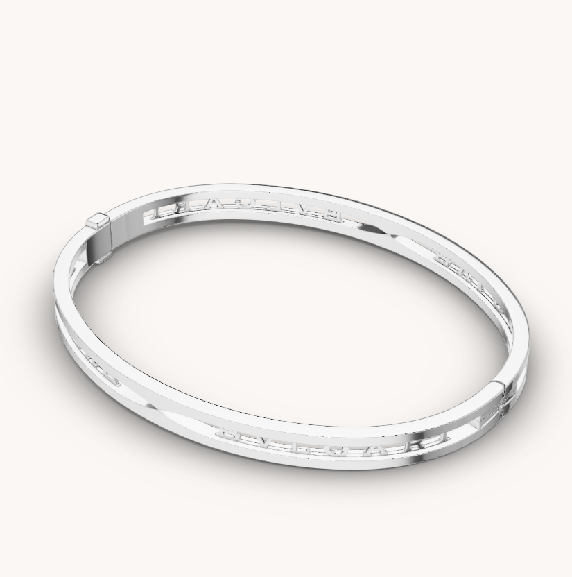 [Triumph Jewelry]ZERO 1 SPIRAL LOGO SILVER BRACELET