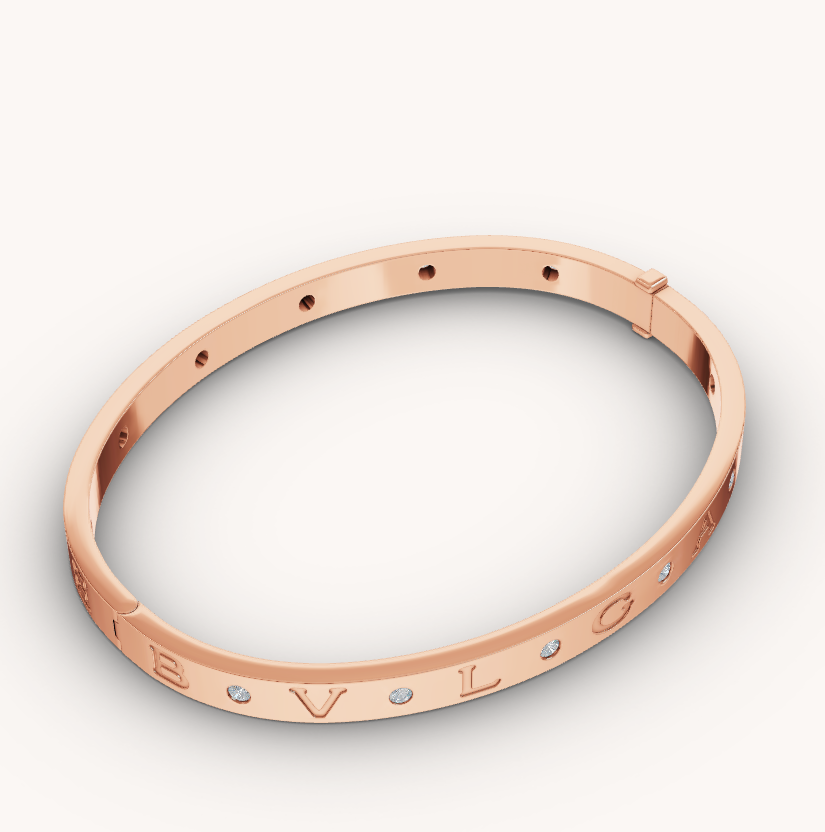 [Triumph Jewelry]ZERO 1 PINK GOLD 12 DIAMONDS BRACELET