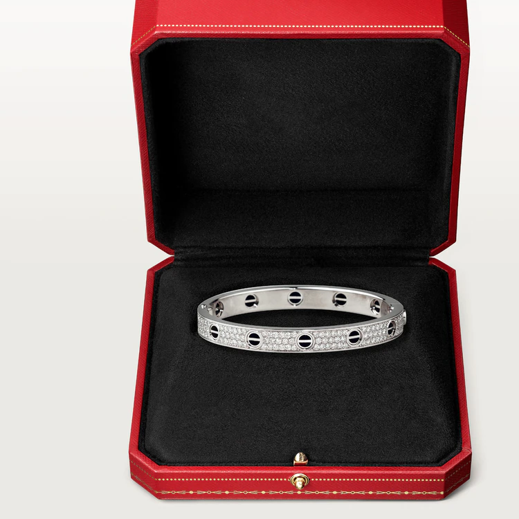 [Triumph Jewelry]LOVE BRACELET 6.1MM DIAMOND-PAVED CERAMIC