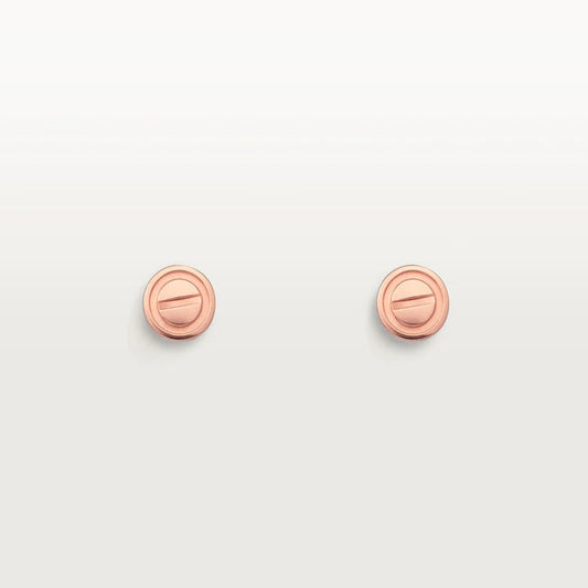 [Triumph Jewelry]LOVE EARRINGS PINK GOLD 10MM