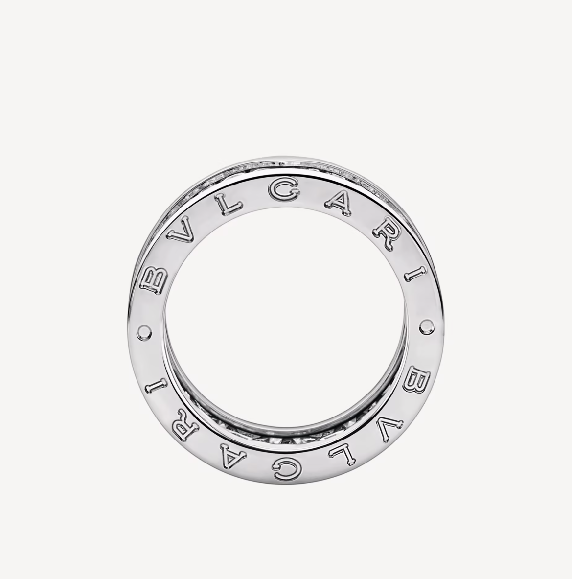 [Triumph Jewelry]ZERO 1 WITH PAVED DIAMONDS ON THE SPIRAL RING