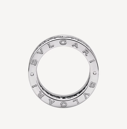 [Triumph Jewelry]ZERO 1 WITH PAVED DIAMONDS ON THE SPIRAL RING