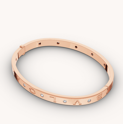 [Triumph Jewelry]ZERO 1 PINK GOLD 12 DIAMONDS BRACELET