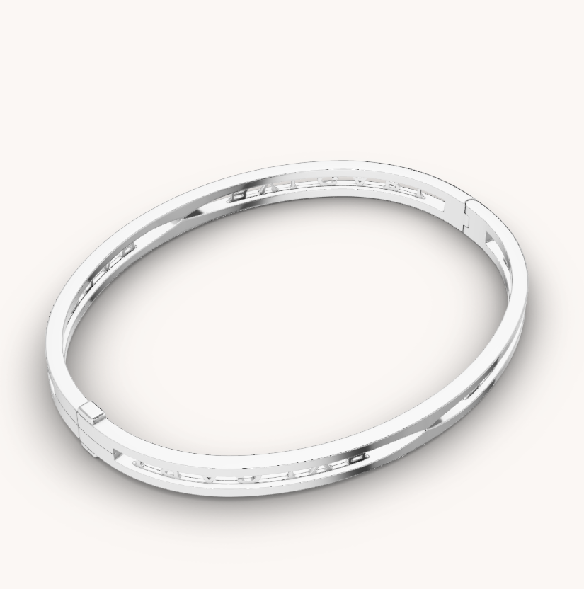 [Triumph Jewelry]ZERO 1 SPIRAL LOGO SILVER BRACELET