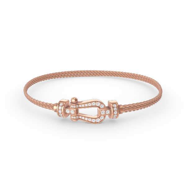 [Triumph Jewelry]FORCE SMALL HORSESHOE  DIAMOND CHAIN ROPE BRACELET