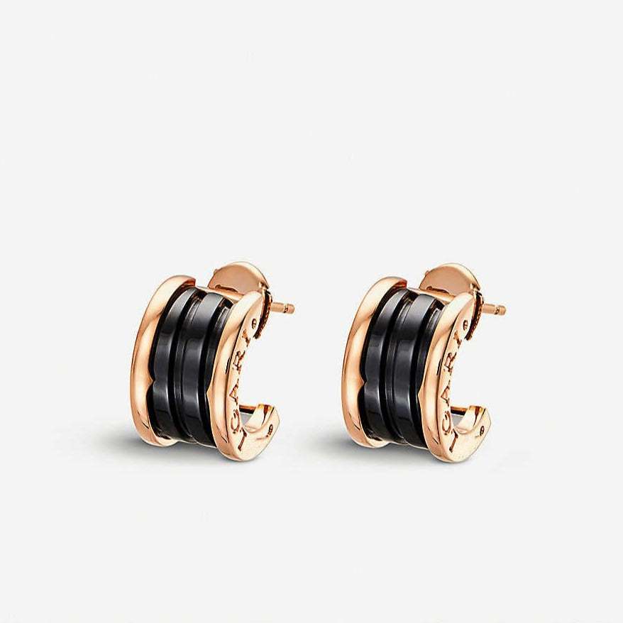 [Triumph Jewelry]ZERO 1 PINK GOLD CERAMIC EARRINGS
