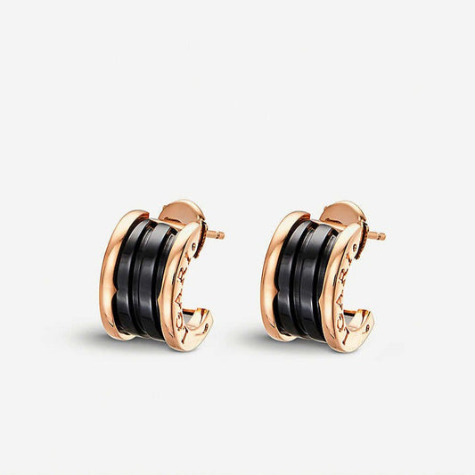 [Triumph Jewelry]ZERO 1 PINK GOLD CERAMIC EARRINGS