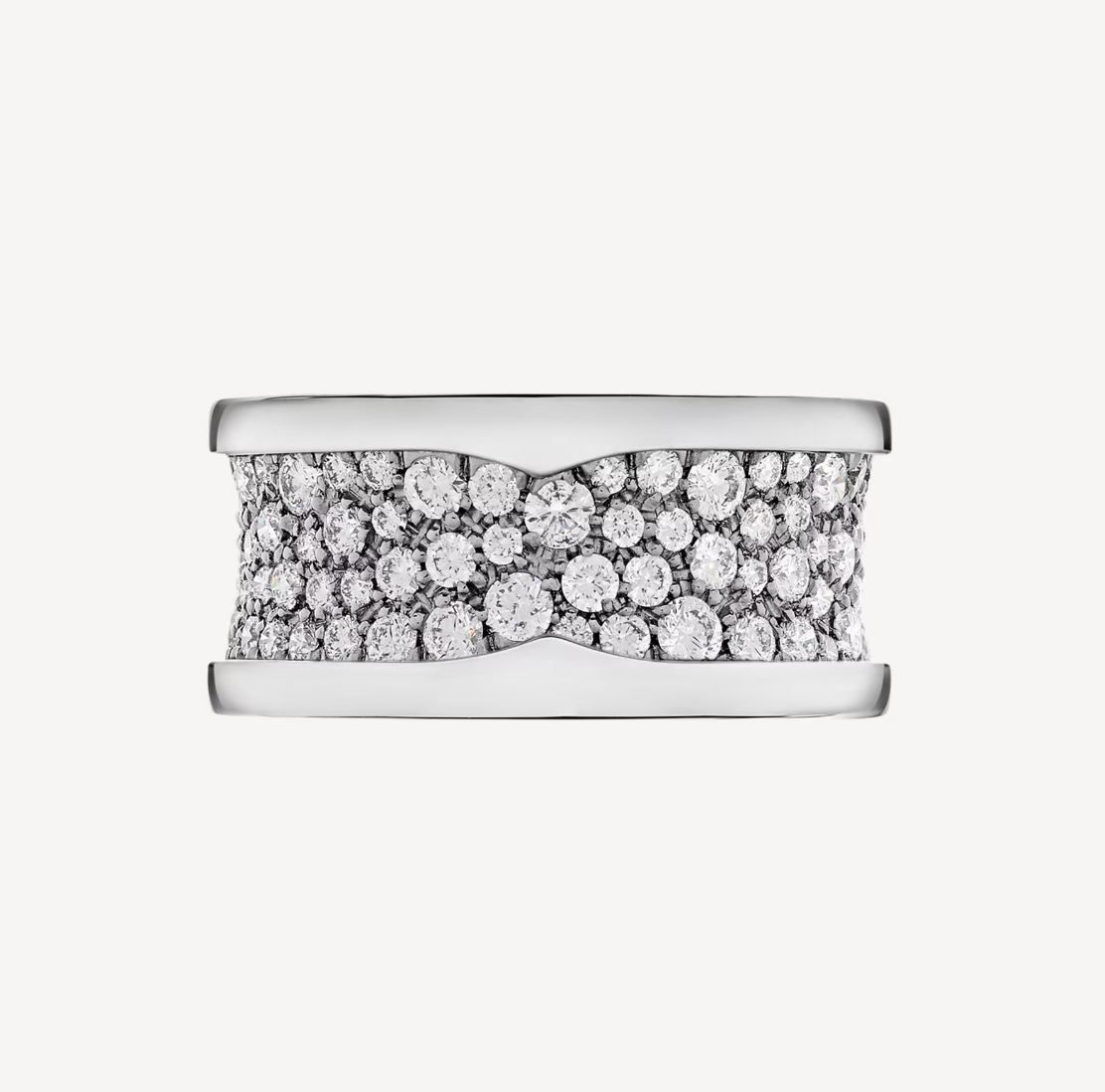 [Triumph Jewelry]ZERO 1 WITH PAVED DIAMONDS ON THE SPIRAL RING