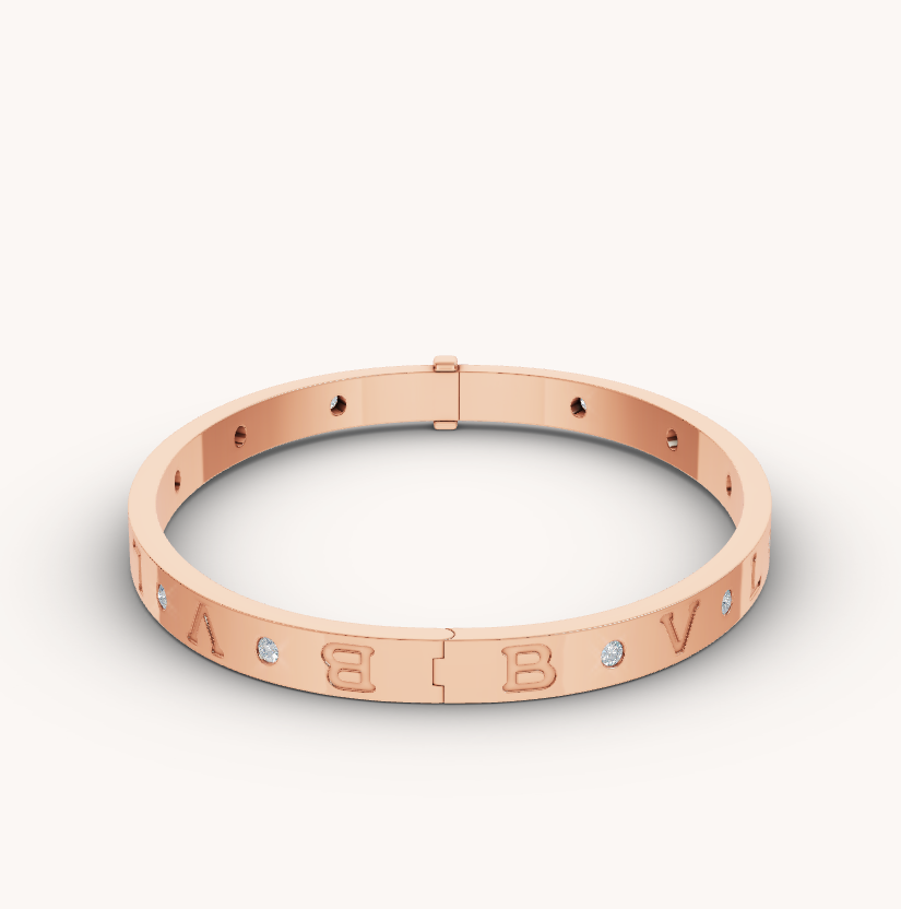 [Triumph Jewelry]ZERO 1 PINK GOLD 12 DIAMONDS BRACELET