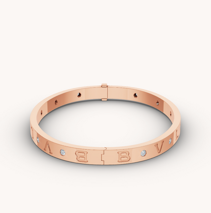 [Triumph Jewelry]ZERO 1 PINK GOLD 12 DIAMONDS BRACELET
