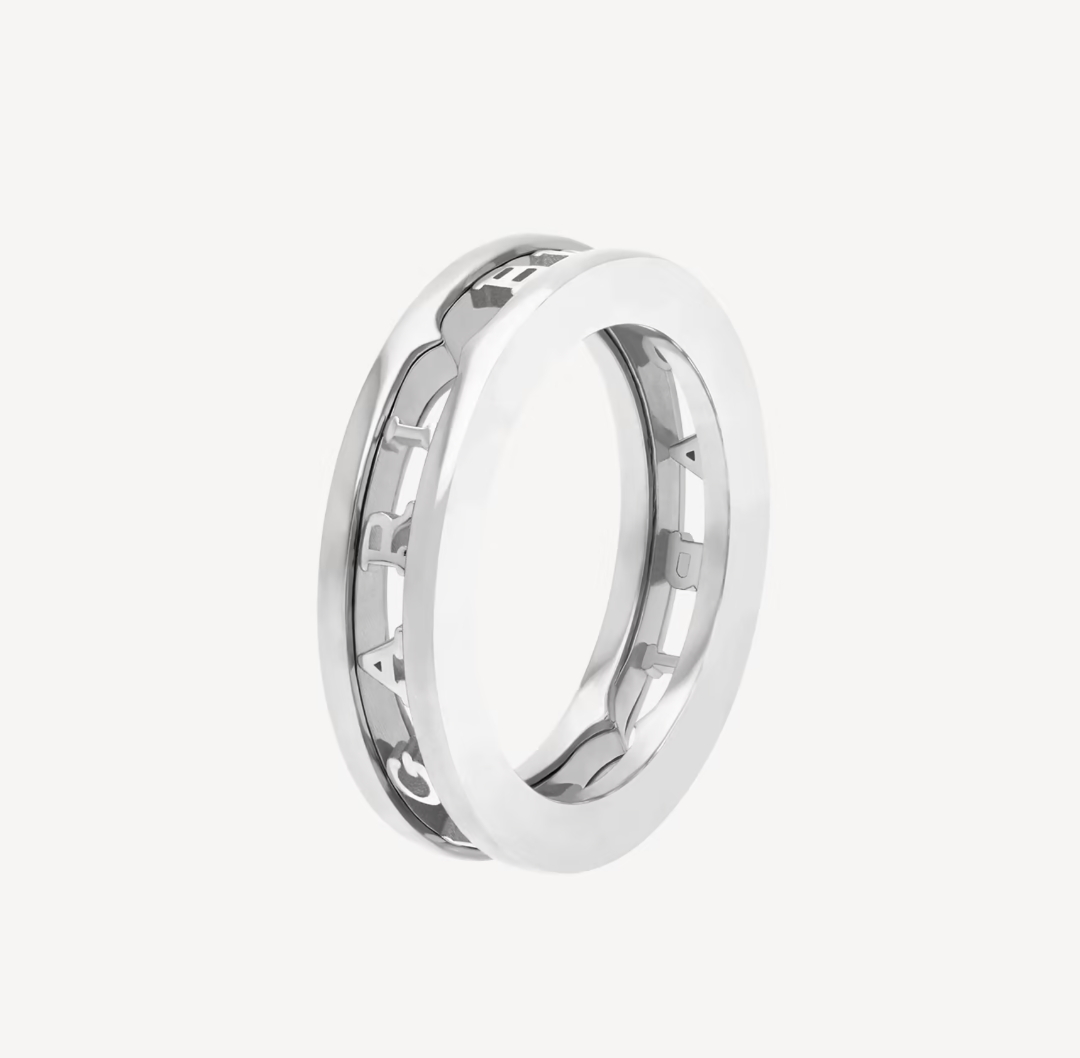 [Triumph Jewelry]ZERO 1 ONE-BAND WITH OPENWORK LOGO SPIRAL RING