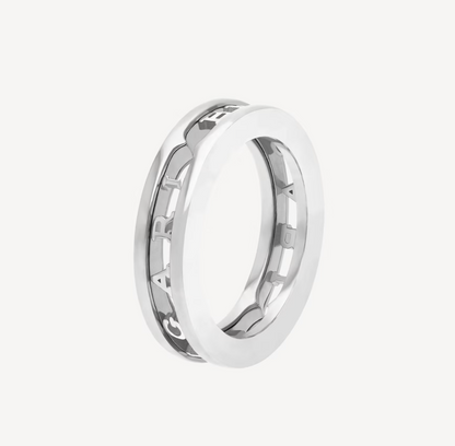 [Triumph Jewelry]ZERO 1 ONE-BAND WITH OPENWORK LOGO SPIRAL RING