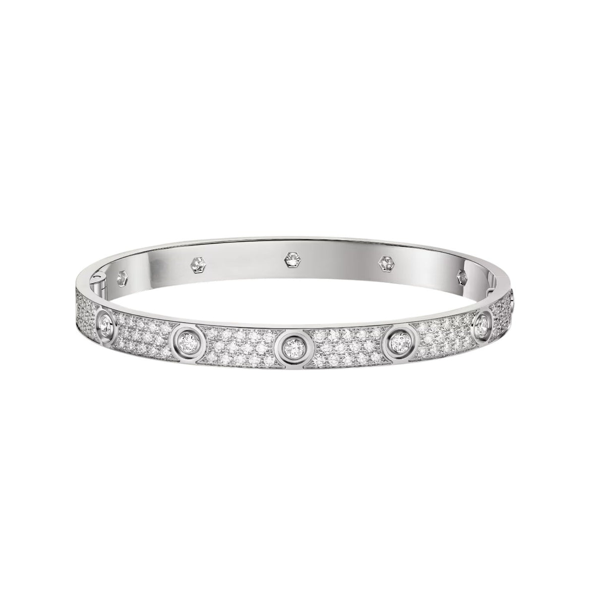 [Triumph Jewelry]LOVE BRACELET 6.1MM DIAMOND-PAVED 10 BIG DIAMONDS