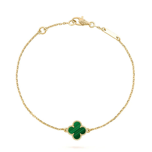 [Triumph Jewelry]CLOVER BRACELET MALACHITE 1 MOTIF