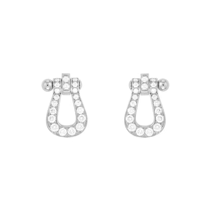 [Triumph Jewelry]FORCE 10 FULL DIAMOND STUD EARRINGS MINI MODEL