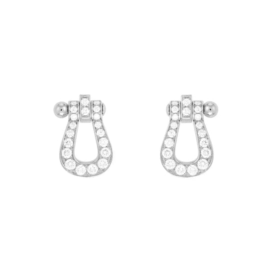 [Triumph Jewelry]FORCE 10 FULL DIAMOND STUD EARRINGS MINI MODEL