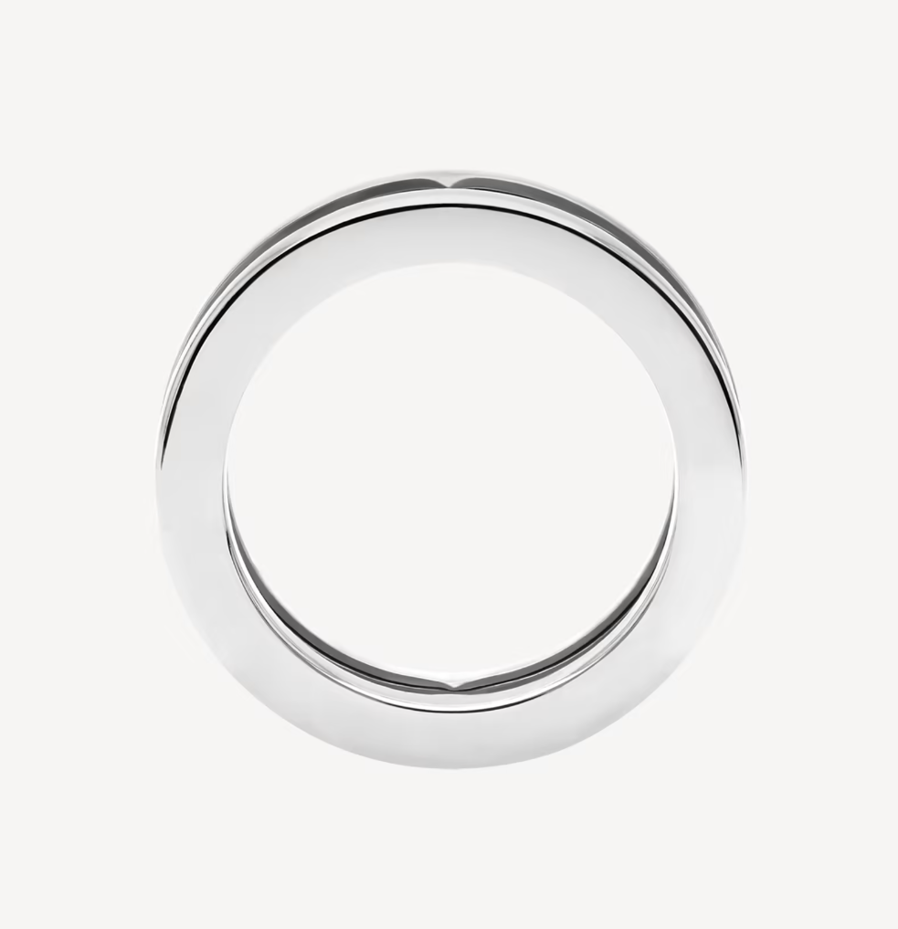 [Triumph Jewelry]ZERO 1 ONE-BAND WITH OPENWORK LOGO SPIRAL RING