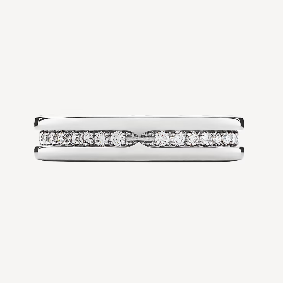[Triumph Jewelry]ZERO 1 ONE-BAND PAVED DIAMONDS ON THE SPIRAL RING