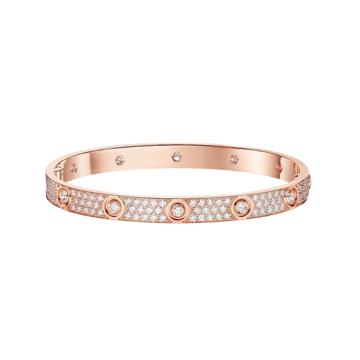 [Triumph Jewelry]LOVE BRACELET 6.1MM DIAMOND-PAVED 10 BIG DIAMONDS