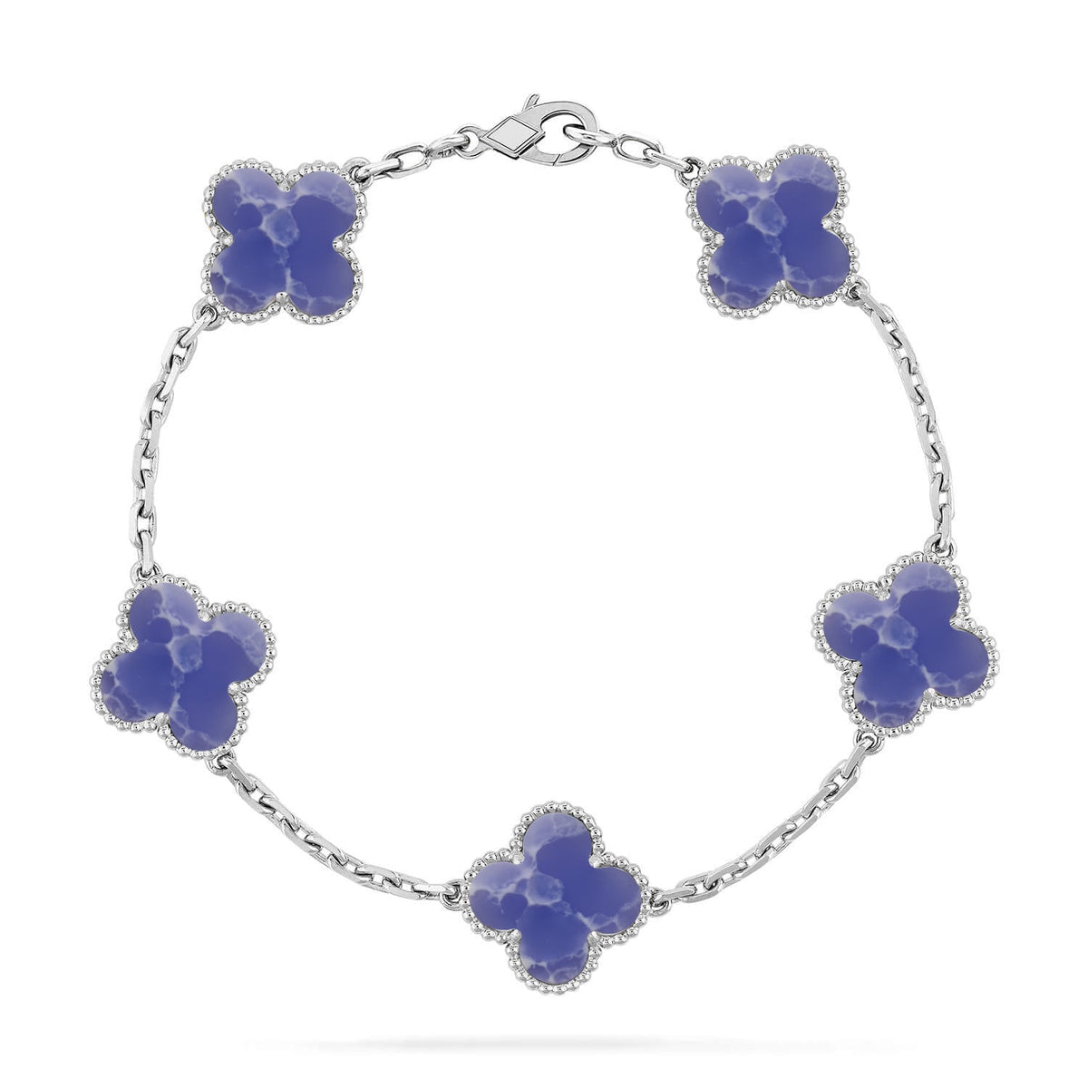 [Triumph Jewelry]CLOVER 5 MOTIF BLUE VEINS BRACELET COLLECTION