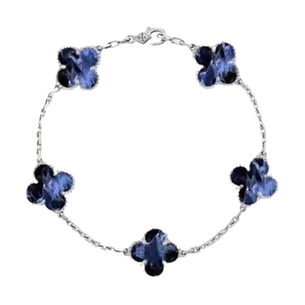 [Triumph Jewelry]CLOVER 5 MOTIF PIETERSITE BRACELET COLLECTION