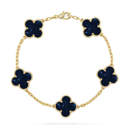 [Triumph Jewelry]CLOVER 5 MOTIF PIETERSITE BRACELET COLLECTION