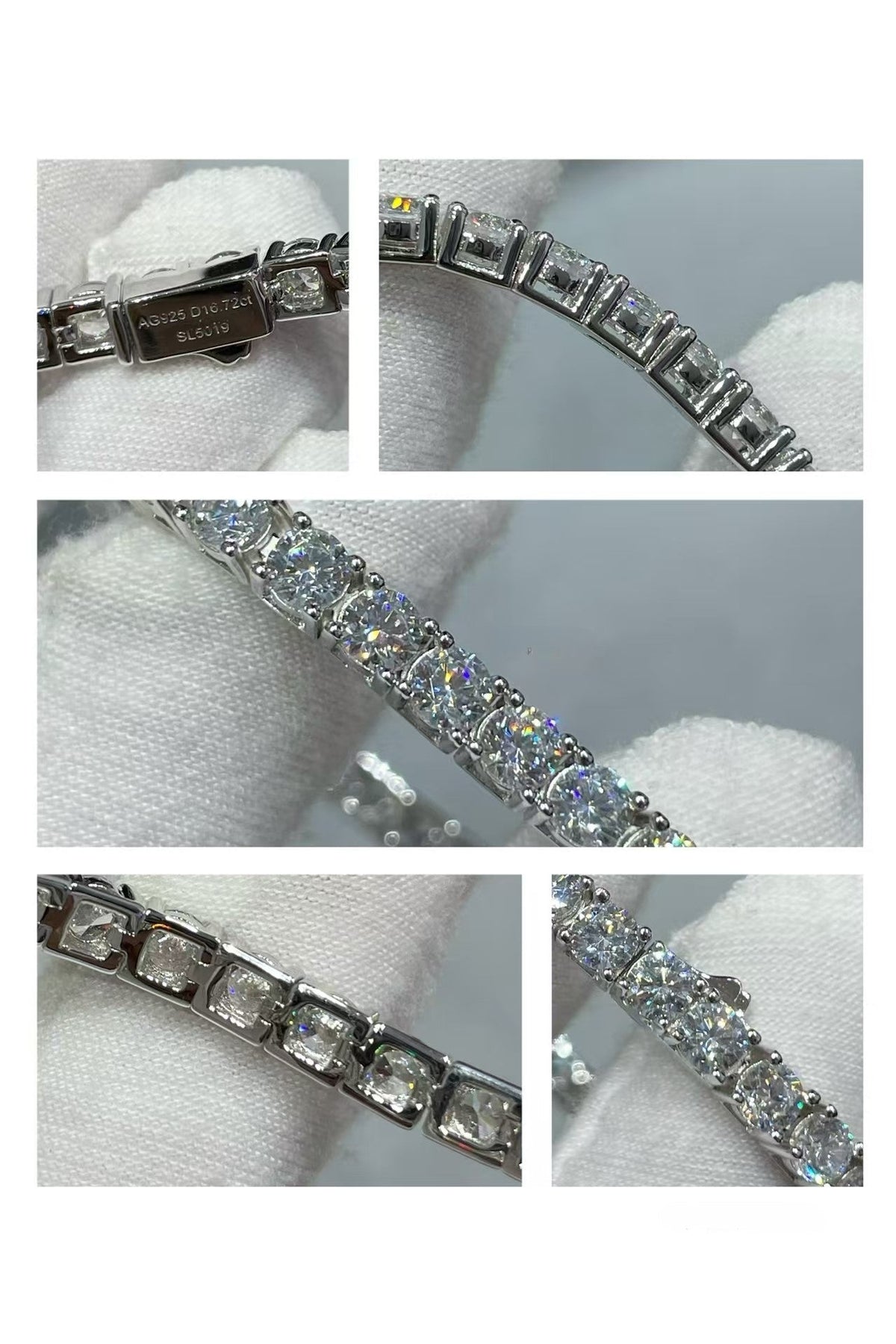 [Triumph Jewelry]TENNIS BRACELET WITH FULL DIAMOND SETTING