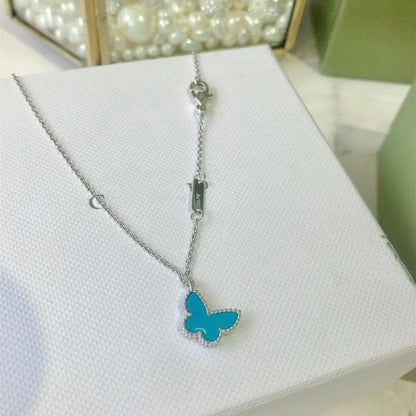 [Triumph Jewelry]BUTTERFLY TURQUOISE BUTTERFLY BRACELET SILVER