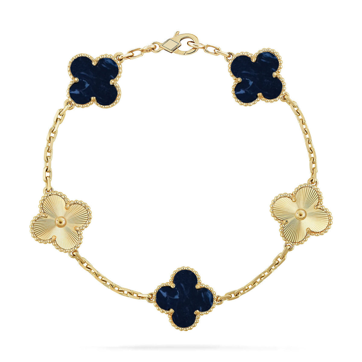 [Triumph Jewelry]CLOVER 5 MOTIF PIETERSITE BRACELET COLLECTION