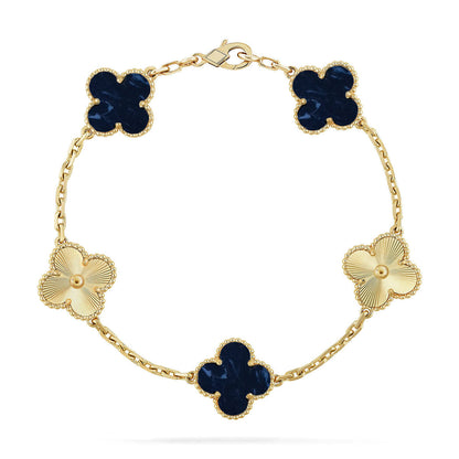 [Triumph Jewelry]CLOVER 5 MOTIF PIETERSITE BRACELET COLLECTION