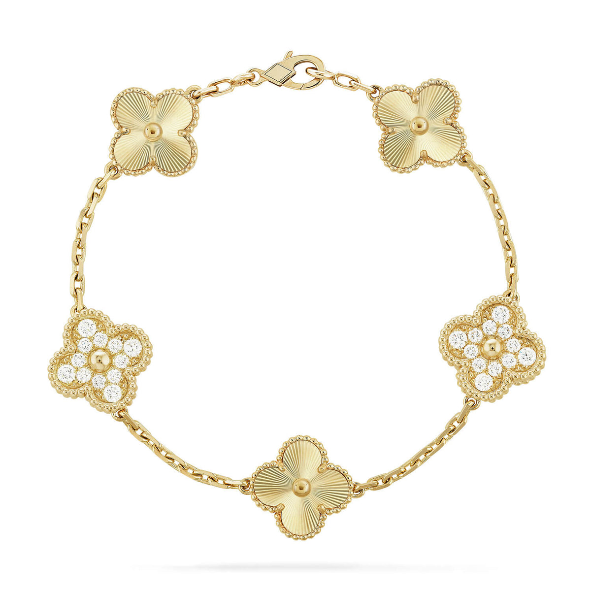 [Triumph Jewelry] CLOVER 5 MOTIF LASER BRACELET COLLECTION